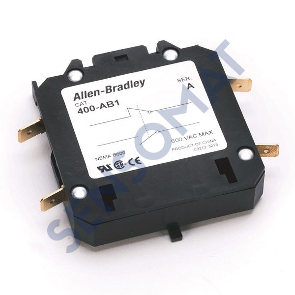 400-AB1 Allen-Bradley NO/NC 3P 25-40 Amp Auxi